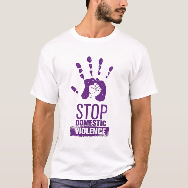 Sensibilisierung für Gewalt im Inland T-Shirt (Vorderseite)