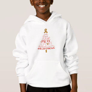Sensibilisierung für Krebs im Kindesalter Weihnach Hoodie