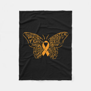 Sensibilisierung für Orangen-Krebs Fleecedecke