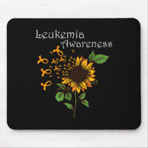 Sensibilisierung für Orangenband mit Sonnenblumen Mousepad