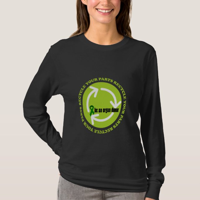 Sensibilisierung für Organspende T-Shirt (Vorderseite)