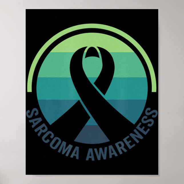 Sensibilisierung für Sarcoma-Krebs Poster (Vorne)
