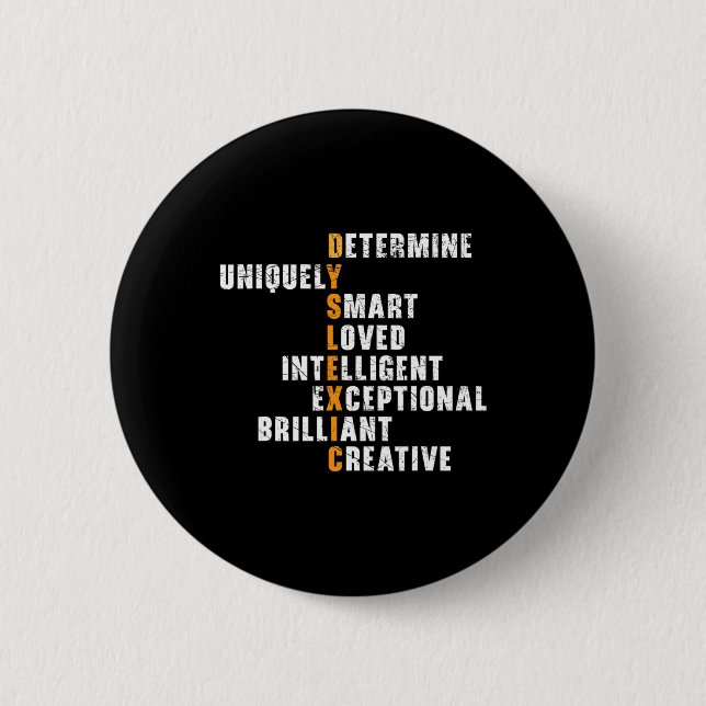 Sensibilisierung für Störungen Lernen Behinderung  Button (Vorderseite)