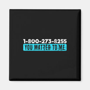 Sensibilisierung für Suizid Hotline-Nummern zur Pr Magnet