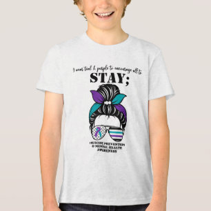 Sensibilisierung für Suizidprävention Psychische G Tri-Blend Shirt