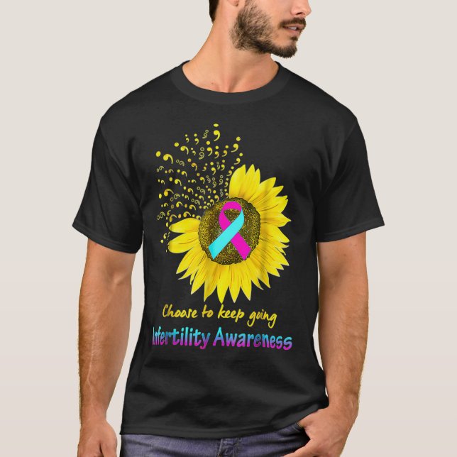 Sensibilisierung für Unfruchtbarkeit IVF Unterstüt T-Shirt (Vorderseite)