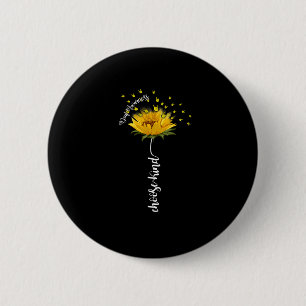 Sensibilisierung Sonnenblumen Kind Gelbe Schleife Button