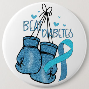 Sensibilisierung/Unterstützung für Diabetes Button