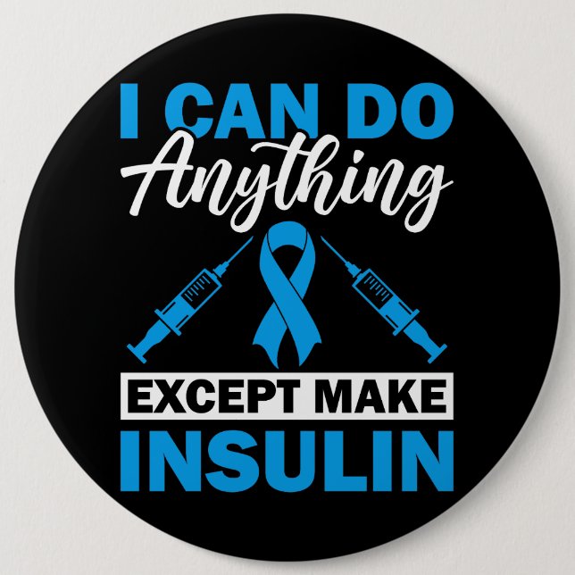 Sensibilisierung/Unterstützung für Diabetes Button (Vorderseite)