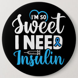 Sensibilisierung/Unterstützung für Diabetes Button