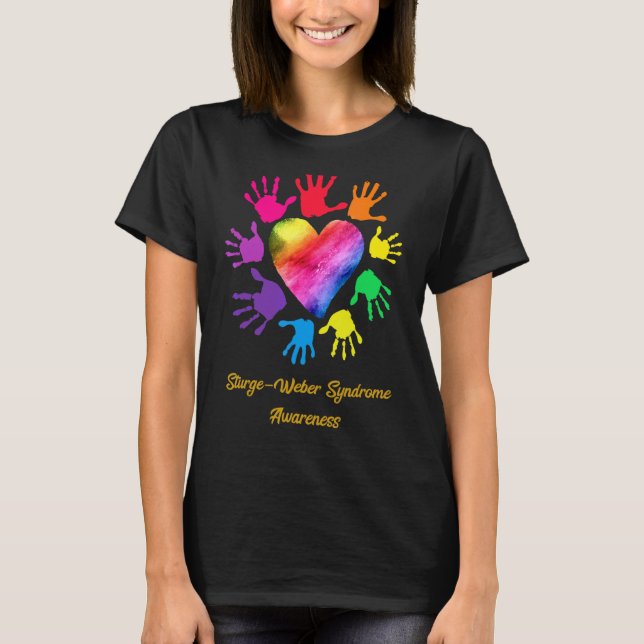 SensibilisierungsHände für Stress Weber-Syndrom T-Shirt (Vorderseite)