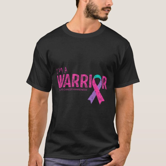 Sensibilisierungskampagne für Krebs T-Shirt (Vorderseite)