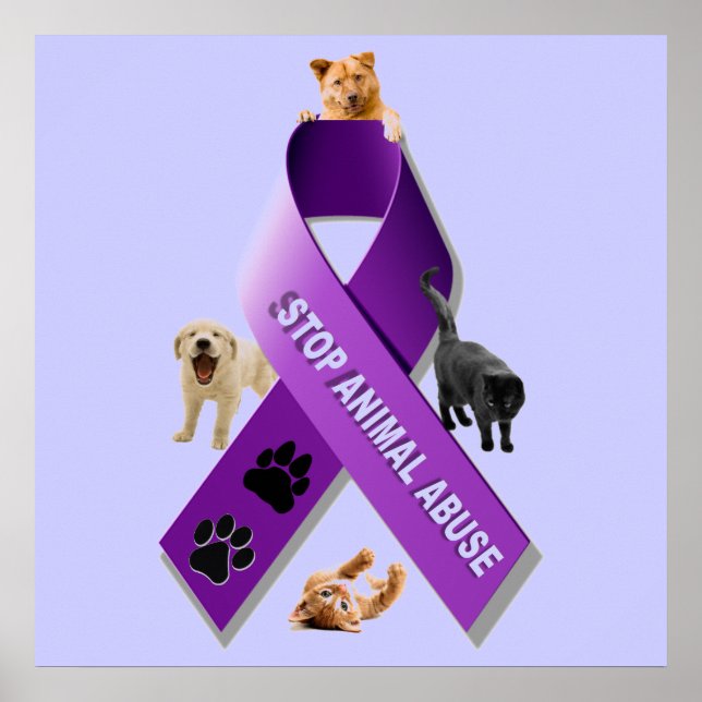 Sensibilisierungskampagne für Tiermissbrauch (Tier Poster (Vorne)