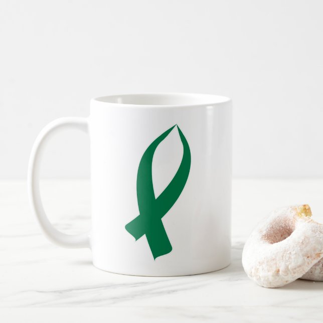 Sensibilisierungskampagne (grün) kaffeetasse (Mit Donut)