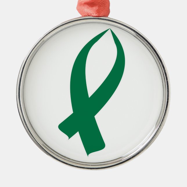 Sensibilisierungskampagne (grün) ornament aus metall (Vorne)