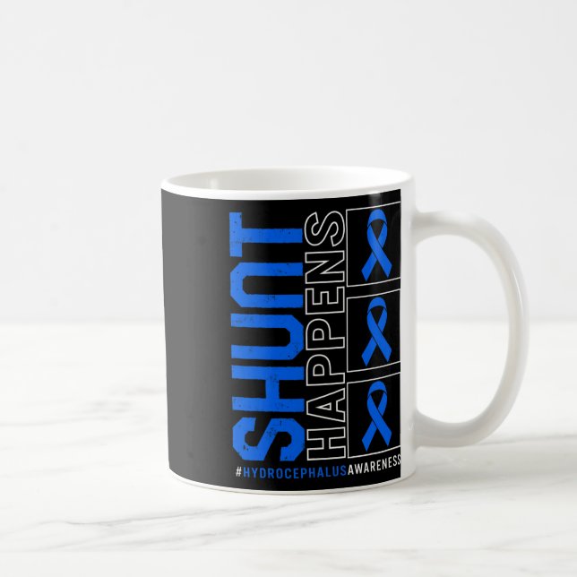 Sensibilisierungskampagne Happens Blue Ribbon Neur Kaffeetasse (Rechts)