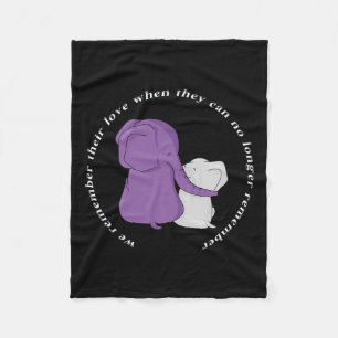Sensibilisierungsmonat I End Lila Ribbon Elephant  Fleecedecke