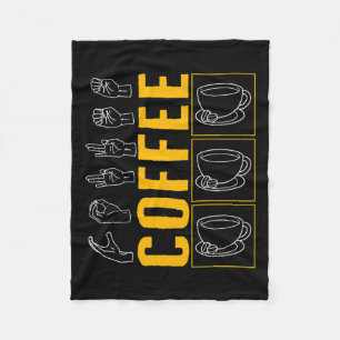Sensibilisierungsmonat Kaffeebecher Lover Trendy L Fleecedecke