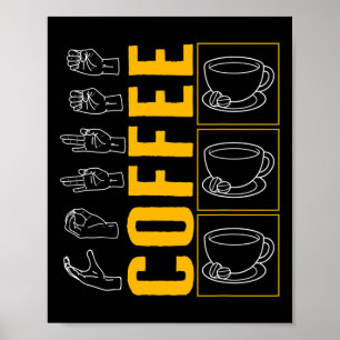 Sensibilisierungsmonat Kaffeebecher Lover Trendy L Poster