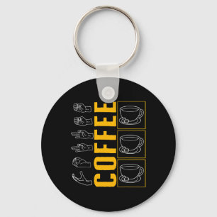 Sensibilisierungsmonat Kaffeebecher Lover Trendy L Schlüsselanhänger