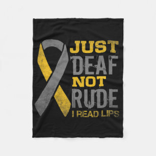 Sensibilisierungsmonat nur Tod nicht rude asl sign Fleecedecke