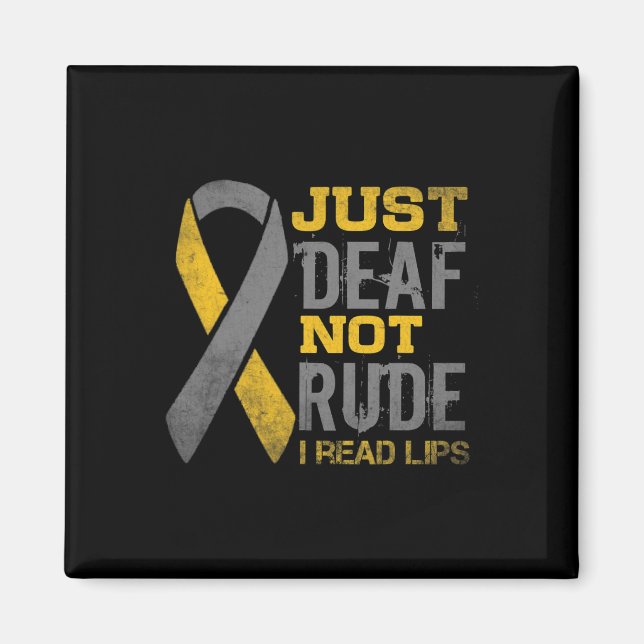 Sensibilisierungsmonat nur Tod nicht rude asl sign Magnet (Vorne)