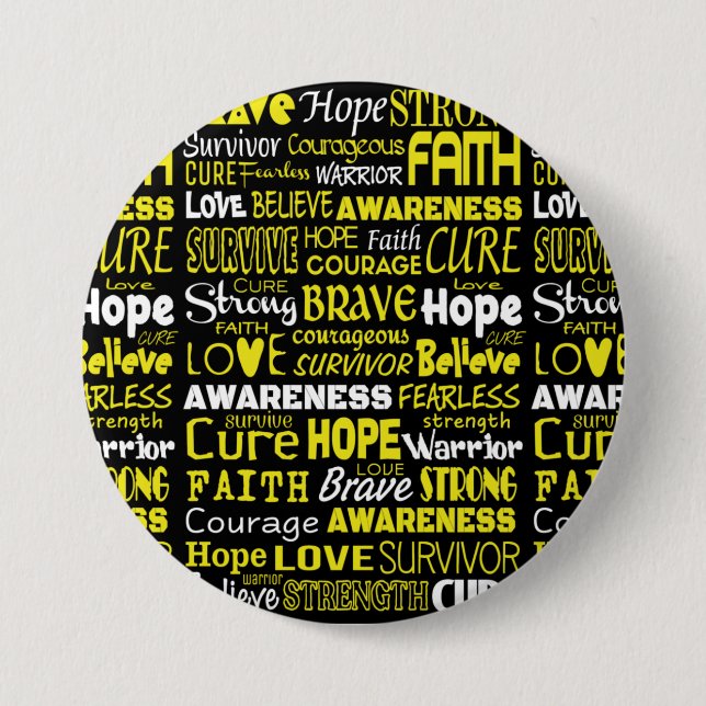 Sensibilisierungsworte...Endometriose Button (Vorderseite)