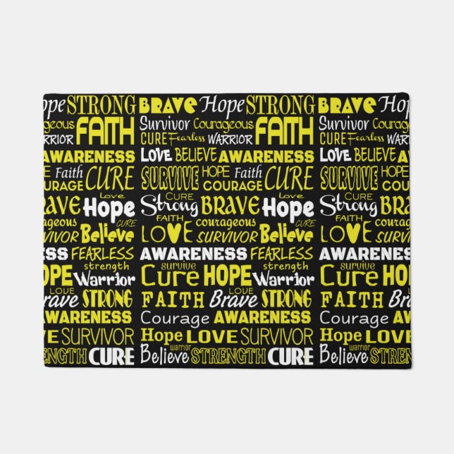 Sensibilisierungsworte...Endometriose Fußmatte (Vorderseite)