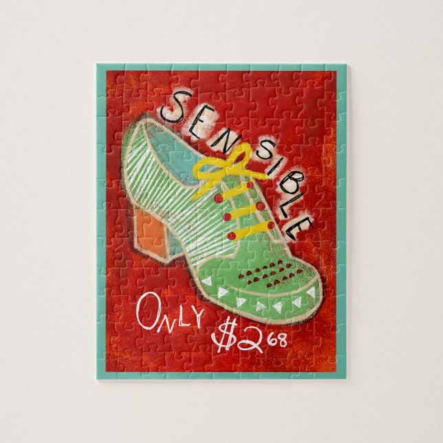 Sensible Oxford Shoes Jigsaw Puzzle Farbenfroh Spa (Vertikal)