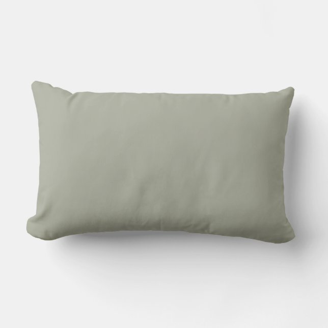 Sensible Sage Green Solid Color Pairs SW 0066 Lendenkissen (Vorderseite)