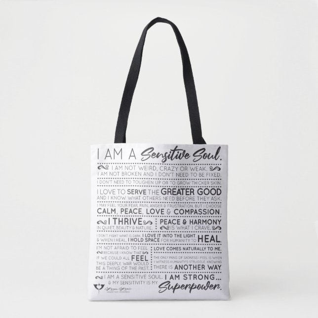 Sensible Soul Empowerment Tasche B/W (Vorderseite)