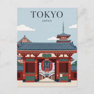 Senso-ji-Tempel Japan Postkarte