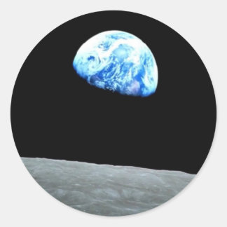 Sensual MOON Nacht : Ideal ergänzen Grußtext Runder Aufkleber