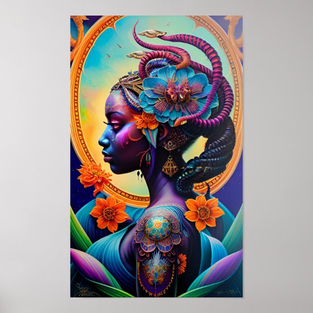 Sensual Scorpio Goddess Poster (Vorne)