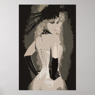 Sensual Vintag Corset Art Poster