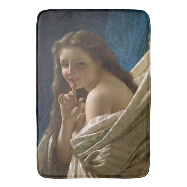 Sensual Young Kokett Woman Badematte (Vorderseite Vertikal)