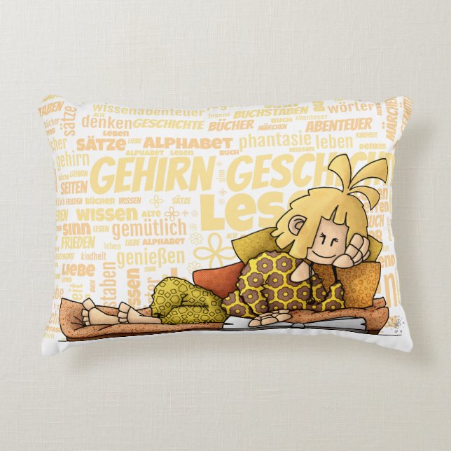 Senta - Buch /  Dekokissen (Vorderseite)