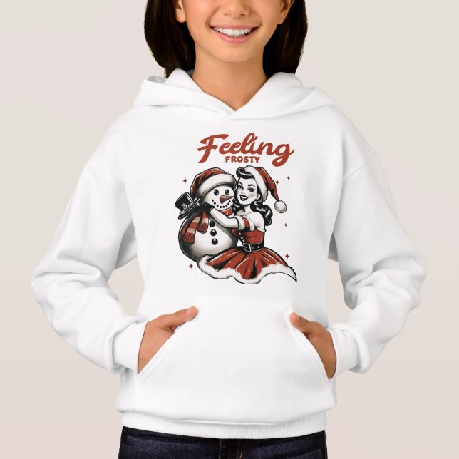 Sentez Frosty Sweat - shirt à capuche - Retro Girl (Devant)