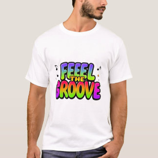 Sentez Le T-Shirt Groove Retro Music Notes