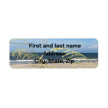 Sentez les étiquettes d'adresse de retour de plage
