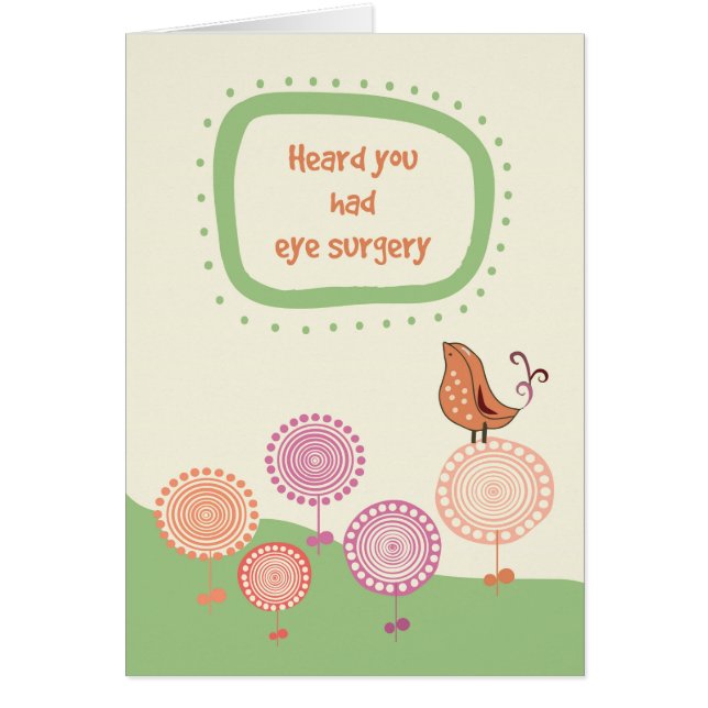 Sentez-vous mieux Chirurgie des yeux mignon oiseau (Devant)