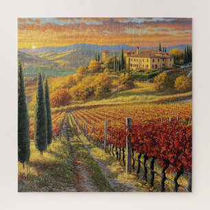 Sentier du vignoble – Puzzle inspiré de la Toscane