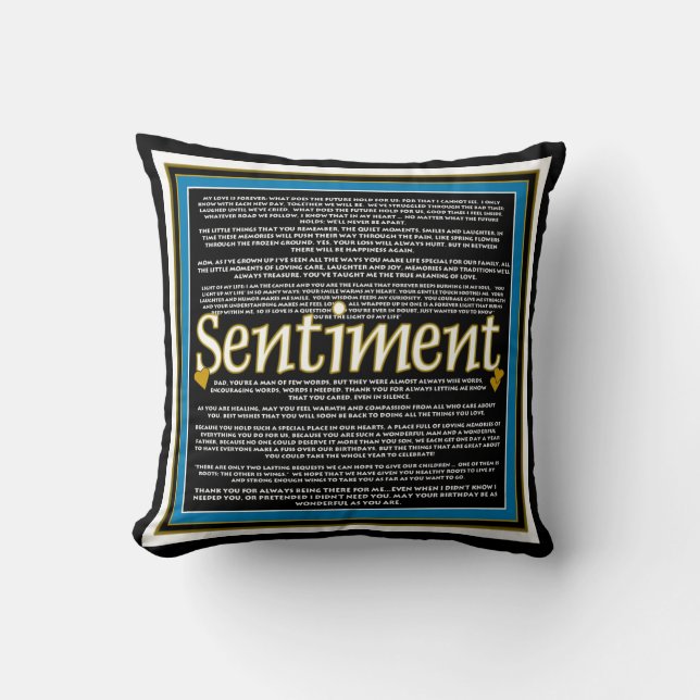 Sentiment Coussin (Recto)