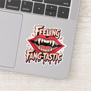 Sentiment fang autocollant plastique
