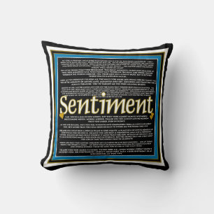 Sentiment Pillow Kissen