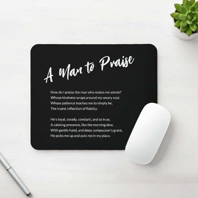 Sentimental "A Man to Lob" Mousepad ("A Man to Praise" Sentimental Mouse Pad)