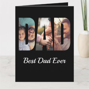 Sentimental Best Vater Custom Foto Father `Day Karte
