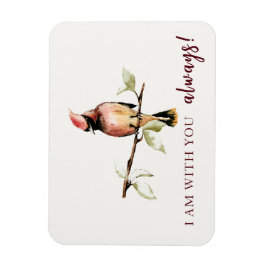 Sentimental bin ich bei dir immer Red Kardinal Magnet