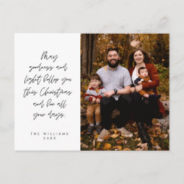 Sentimental, frohe Weihnachten, Familienfest Foto Postkarte