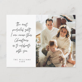 Sentimental, frohe Weihnachten, Familienfest Foto Postkarte